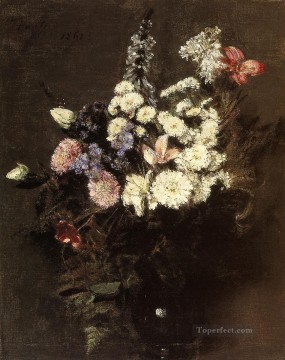 Flores Painting - Flores de otoño Henri Fantin Latour